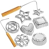 8-Piece Rosette&Timbale Set, Aluminum Waffle Molds