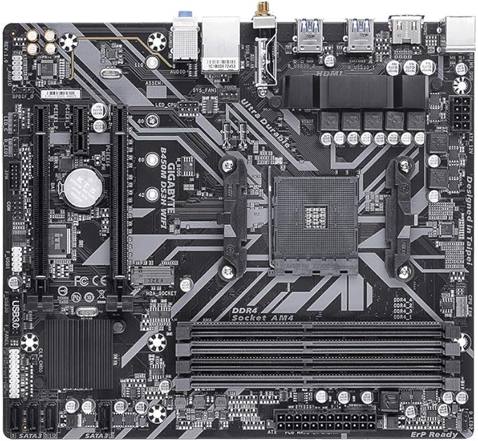 GIGABYTE B450M DS3H WiFiY1 (AM4//AMD/B450/mATX/SATA 6GB/s