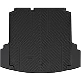 LASFIT Trunk Mat for Volkswagen Jetta 2011-2018, Custom Fit All-Weather TPE Rubber Cargo Mat for VW Jetta Accessories Trunk Liner Cargo Liner, Waterproof, Easy to Clean, Black