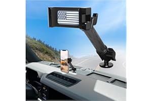 WXRYLYN 2024 Bronco Bronco Raptor Phone Mount Phone Holder for 2021-2024 Bronco 2022-2024 Bronco Raptor Metal Dash Mount Cell Phone Holder(NOT for Sport)