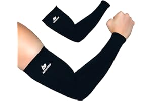 AetherGear Arm Sleeve (1 Pair) - Compression Cover Arm Sleeves Men and Women for Sports, Outdoors, UV Protection