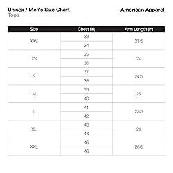 American Apparel Men's 50/50 Crewneck Short Sleeve