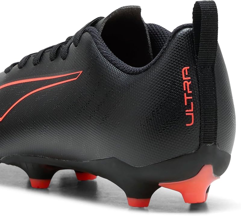 Ultra 6 Play FG/AG JR Chaussures de Football, Noir et Rouge, 37 EU, Puma Noir PUMA Rouge, 4.5 UK