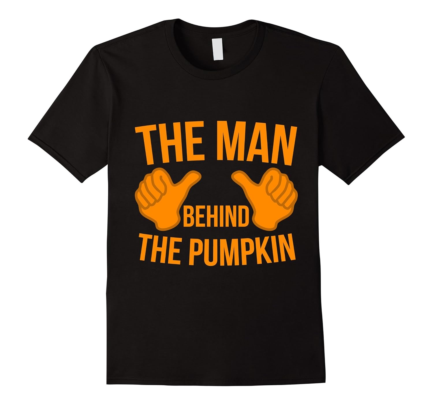 Mens Funny Halloween T-Shirt - The Man Behind The Pumpkin-ANZ