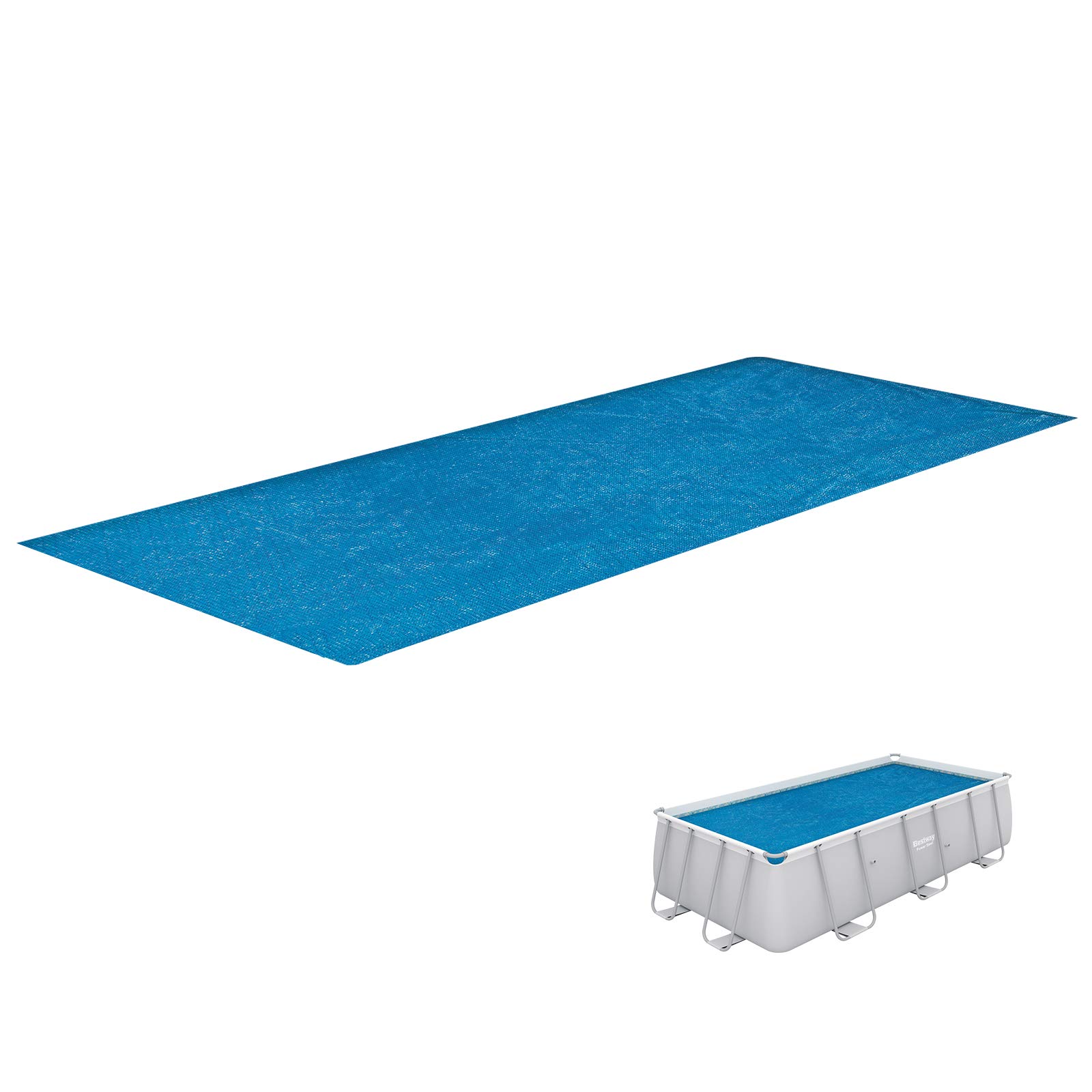 Bestway Rectangular Solar Pool Cover - Blue, 13.5 Ft
