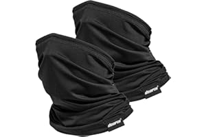 Doerix Neck Gaiter Face Mask Reusable, Cloth Face Masks Bandana Balaclava Cover Scarf Shield