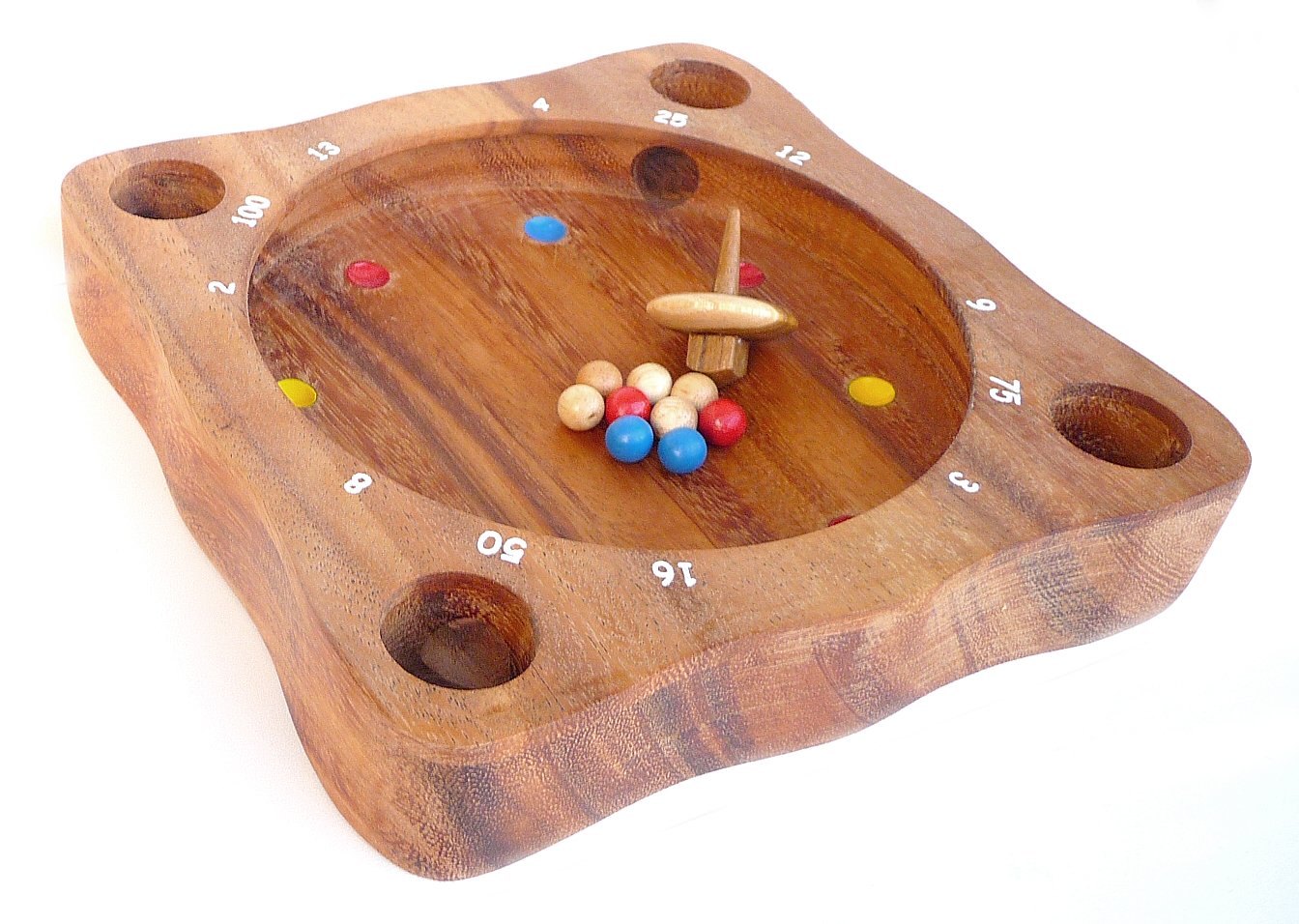 Logica Giochi Art. Tyrolean Roulette – Roulette in Teak Fine Wood – Multiplayer Board Game