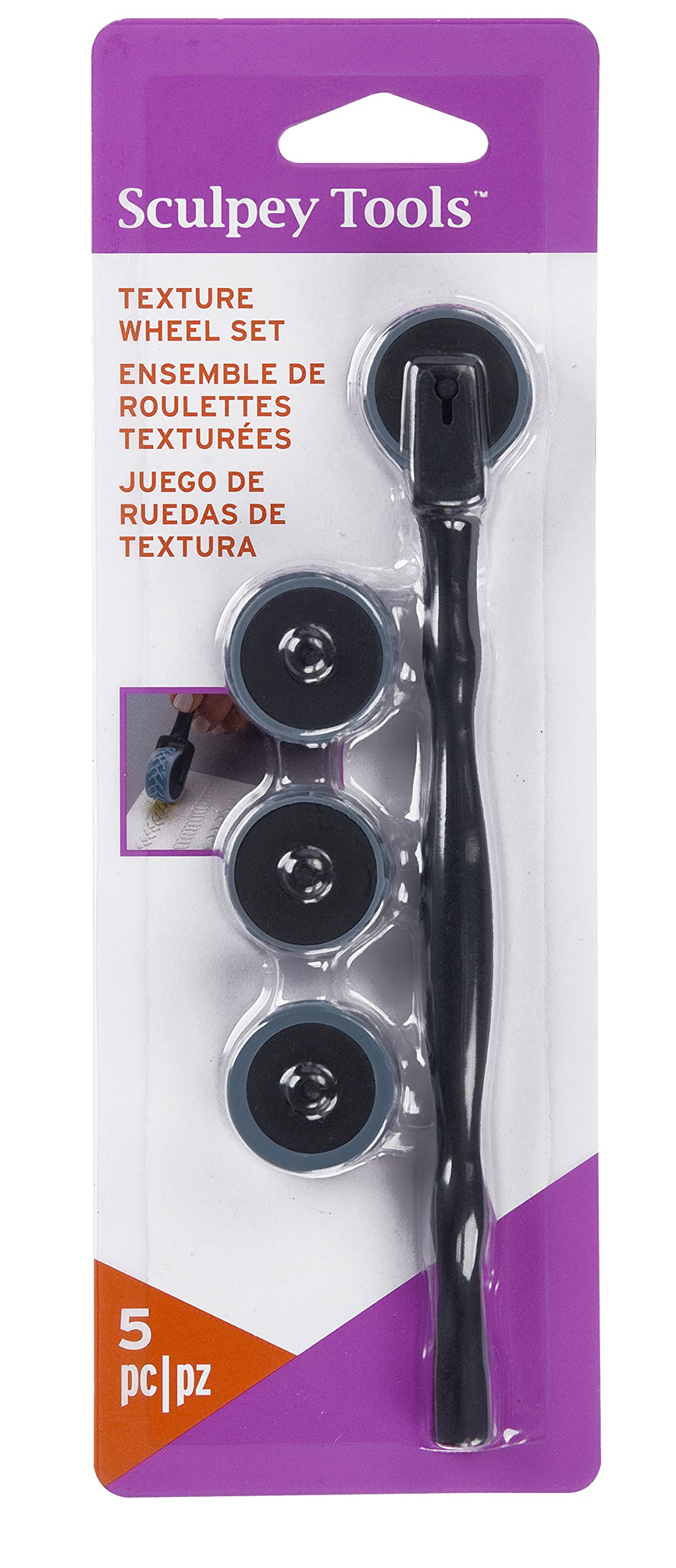 Polyform Sculpey Texture Wheel,Black