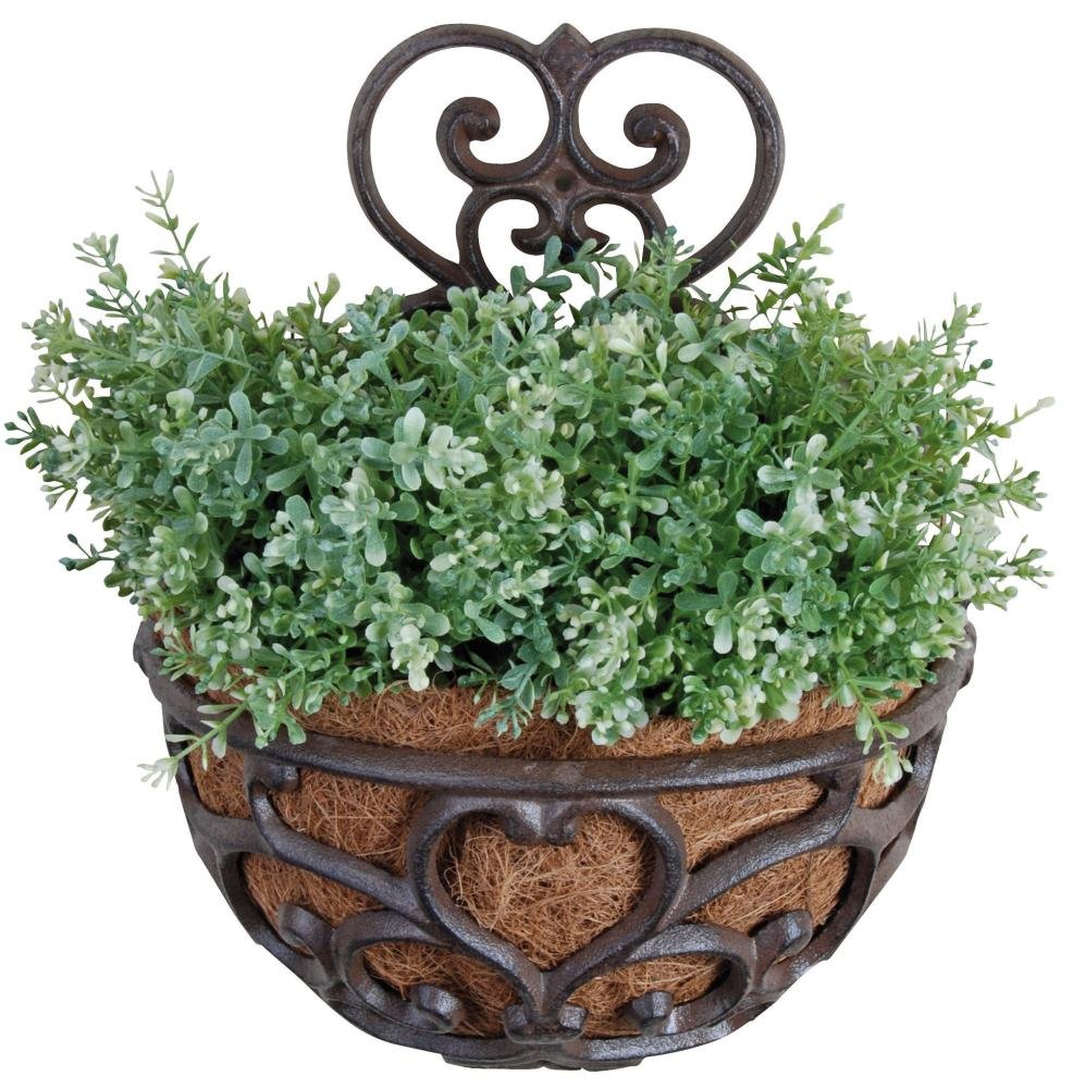 Photo 1 of Esschert Design USA BPH51 Half Round Cast Iron Wall Planter