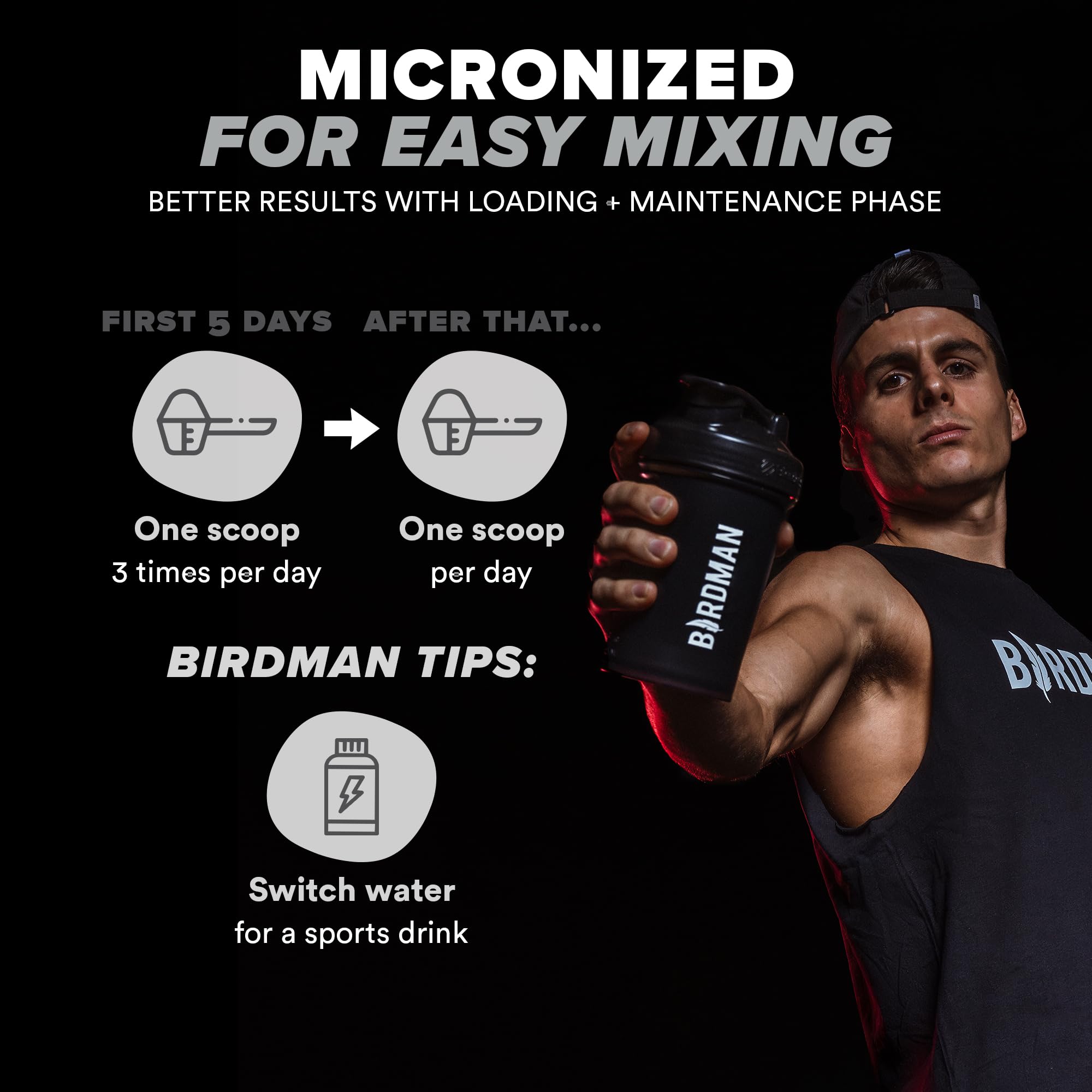 Micronized Creatine Monohydrate Powder, Muscle Recovery, Caffeine Free, Creatine Pre Workout, Vegan, Post Workout, Gluten Free, Sugar Free | 80 Servings (5 Grams Each) | 0.8lb
