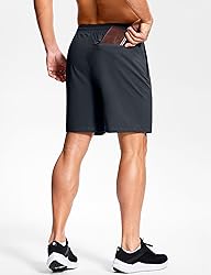 Men's Workout Shorts with Zipper Pockets 7 Inch