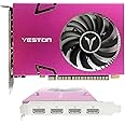 Yeston GT730 4GB 4HDMI Gaming Graphics Cards ,128 bit DDR3 993/1600MHz 4-Screen Graphics Card Support Split Screen 10bit Color Depth HDR with 4 HDMI Ports