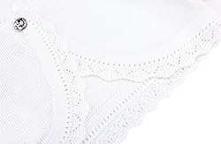 Lilax Little Girls' Knit Long Sleeve Button Closure
