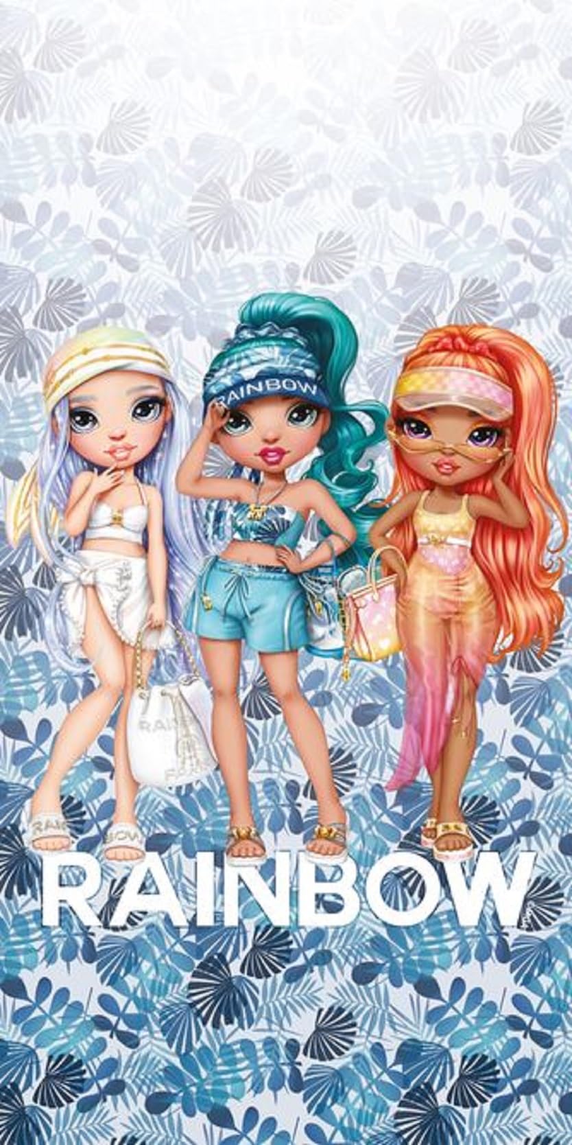 Rainbow High Violet Ruby Sunny Beach Towel Bath Towel 100% Cotton Dimensions 70 x 140 cm