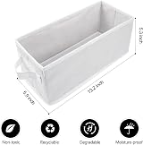 UENTIP CD Storage Boxes With Lids Pack of 2 White 13.2 x 5.9 x 5.3 view 2