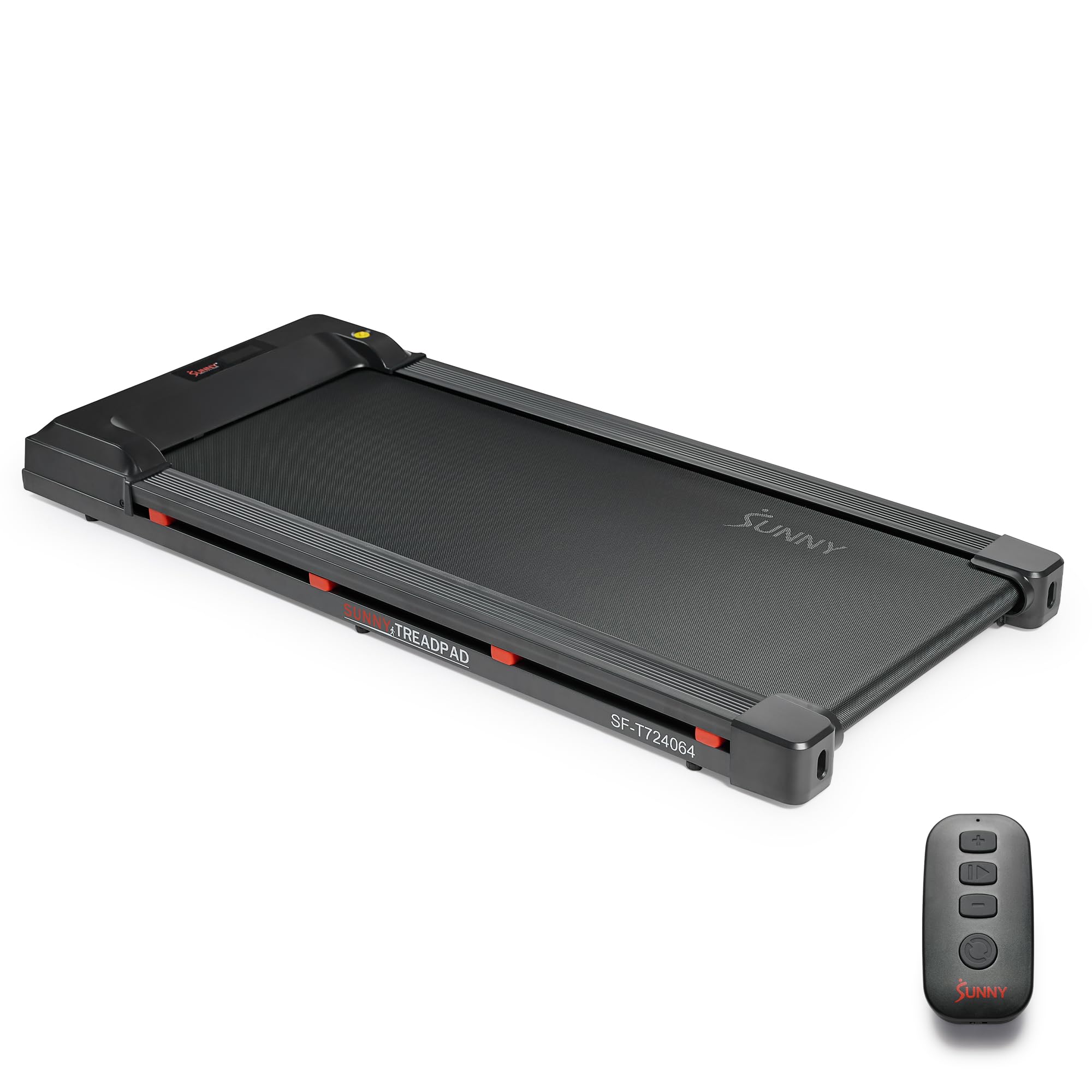 Photo 1 of Sunny Health & Fitness Treadpad 100 Smart Walking Treadmill – Compact, Portable, Under Desk, No Assembly, WiFi & Bluetooth SunnyFit App, Remote Control, LED Display, Shock Absorption - SF-T724064