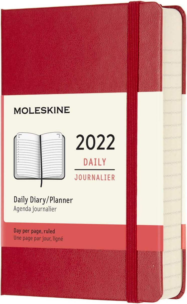 Moleskine Classic 18 Month 20212022 Weekly Planner, Hard Cover, Pocket