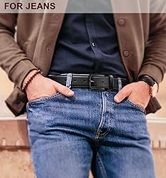 KEMISANT Men Belt-Genuine Leather Belt for Men
