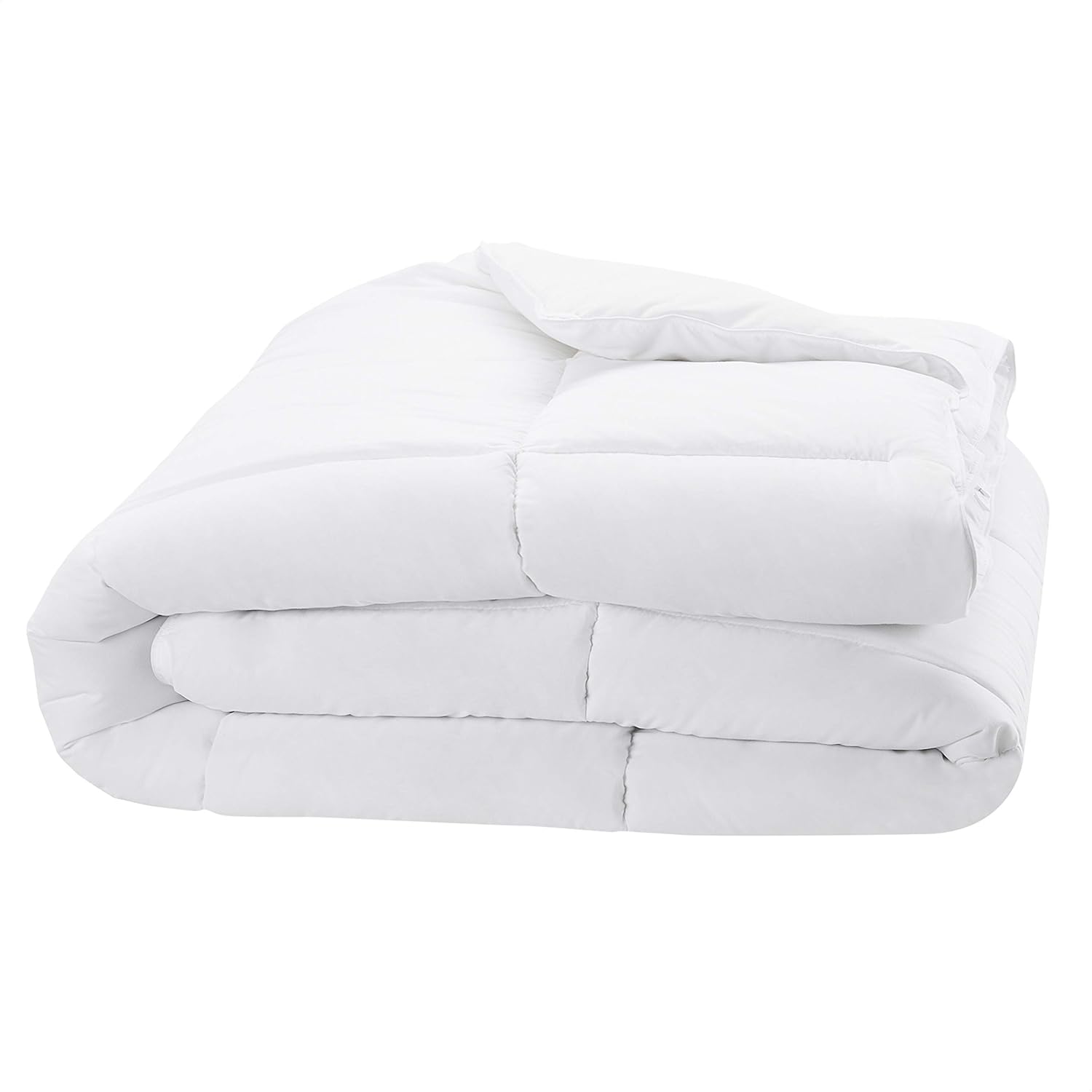 Basics Down Alternative Bed Comforter, Full / Queen, White, Light: Home & Kitchen