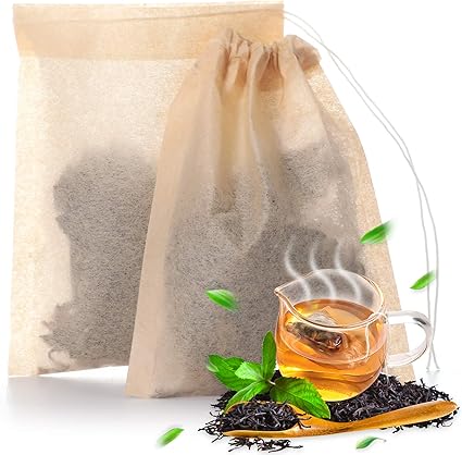 Tea Filter Bags Disposable Tea Infuser with Drawstring