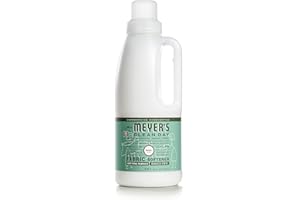 MRS. MEYER'S CLEAN DAY Mrs. Meyer's Liquid Fabric Softener, Infused with Essential Oils, Paraben Free, Basil, 32 oz (32 Loads)