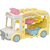 Sylvanian Families - 5744 Rainbow Fun Nursery Bus - Dollhouse Playsets