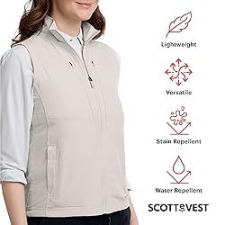 SCOTTeVEST LightEST Vest for Women - 16 Hidden