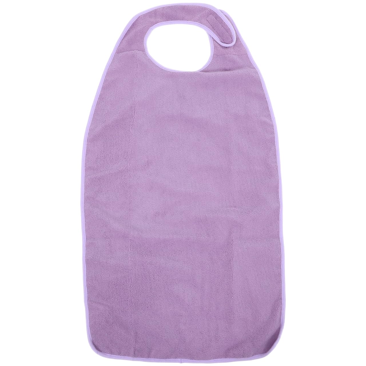 Healifty Waterproof Adult Bib Large Mealtime Protector Terry Cloth Clothing Protector for Elderly Disability Aid Washable Feeding Cover with Tape 35.04X18.90In