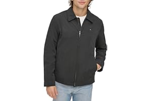 Tommy Hilfiger Mens Lightweight Zip-up Microtwill Golf Jacket (Standard and Big & Tall Sizes)