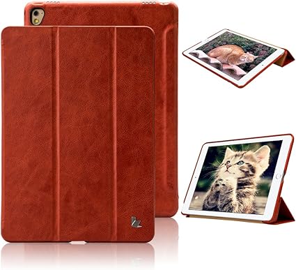 Amazon Ipad 9 7 ケース Ipad Pro 9 7 ケース 本革 牛革 手作り Jisoncase 高級感 手帳型 スタンド機能 スリム 軽量 オートスリープ マグネット式 三つ折り 全面保護 傷つけ防止 耐摩擦 耐衝撃 防塵 プレゼント 人気 全三色 レッド Js Pro 11a30