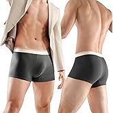 Mens Underwear Boxer Briefs 4-Pack Washed Mid Rise Minimalist Shorts Portable Travel Hotel Emergency Underpants