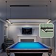 Solvita Pool Table Light –Premium LED Billiard Light, Flicker-Free, Dimmable, Adjustable Height & 360° Rotatable Design – Bright White 4000K (Square 49.6 x 49.6 inch)