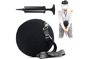 THE GOLFER STORE Golf Training Aid, Smart Ball for Golf Swing Trainer, Inflatable & Portable Golf Training Equipment for Straight Arm, Indoor Golf Practice Tools to Correct Posture - Amend Chicken Wing for Beginners