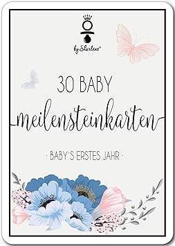 Meilensteinkarten Baby - Die schönsten Momente des 1 Lebensjahres in 30 wunderschönen Meilenstein Karten für frisch gebackene