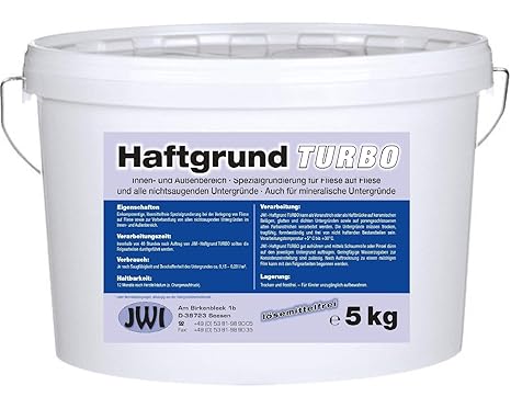5 kg PROFI Haftgrund Turbo Grundierung Spezialgrundierung für Fliese auf Fliese Fliesengrund