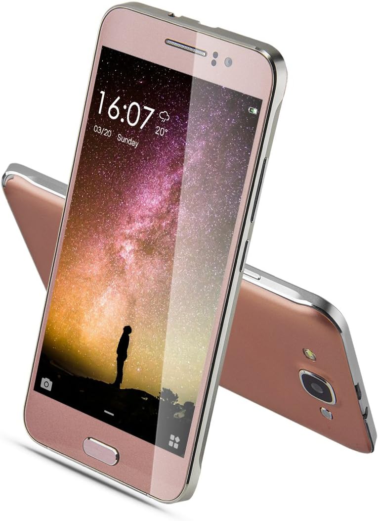 CHSLING Unlocked Phones 5.0" Anroid 5.1 MTK6580 Quad Core ROM 4GB 5.0MP Camera GSM/3G Quadband Dual Sim Cellphones Smartphones WIFI Bluetooth Pink