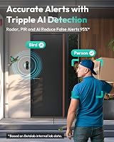 BOTSLAB 5MP Wireless Video Doorbell Camera 150-Day Battery 32GB SD Card WiFi view 6