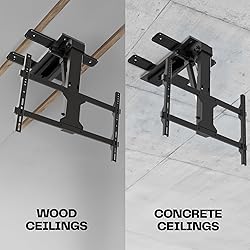 VIVO Electric Flip Down Ceiling TV Mount for 37 to