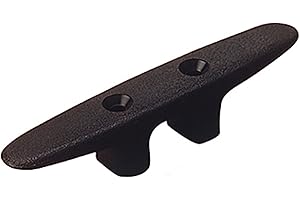 Sea Dog 043380 Heavy-Duty Nylon Cleat, Black, 8-Inch