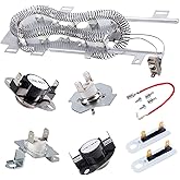 8544771 Dryer Heating Element Upgrade 279816 Thermostat Cut Off 279973 3392519 Dryer Thermal Fuse Compatible with maytag, kenmore,kitchen,whirlpool and More;