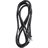 Bergen Industries Inc PS615143 3-Wire Appliance and Power Tool Cord, 6 ft, 14 AWG, 15A/125V AC, 1875w, Black