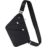 VADOO Sling Bag for Men and Women, Anti theft Crossbody Bag Lightweight Shoulder Chest Bag for Travel Gym Running
