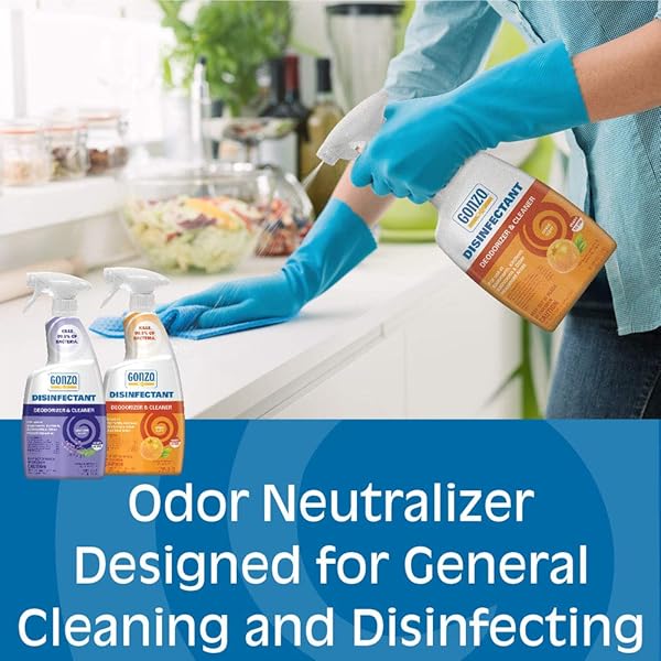 GONZO NATURAL MAGIC DISINFECTANT DISINFECT DEODORIZE AND CLEAN YOUR HOME, CITRUS 24 OUNCE, OUNCE, CITRUS, 24 FL OZ