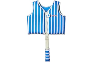 SUNNYLiFE Swim Vest, Kids Float Vest, Size 2-3, Blue, EPE/Natural Rubber/Polyester, 14.57x12.8x1.97 Inches, 1.38 lbs, Tino Th