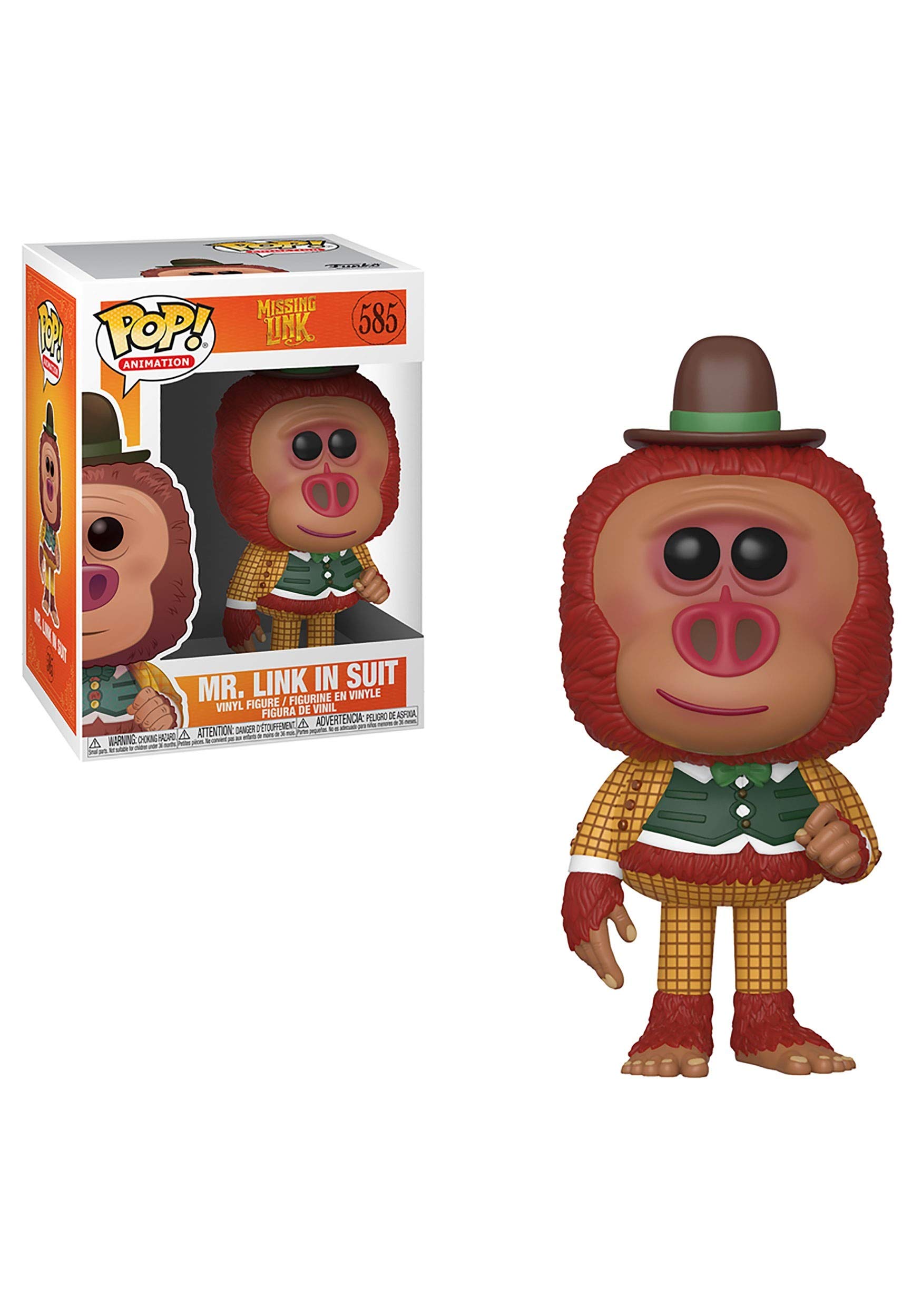 Funko 40246 POP Vinyl: Animation: Missing Link with Clothes Collectible Figure, Multicolour,One Size