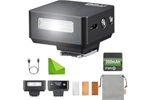 Godox iT20 S IT20S TTL Auto Mini Flash for Sony ZV-1 / ZV-E10 / ZV-1 II TTL/Manual Modes with USB-C Rechargeable 300mAh Batte