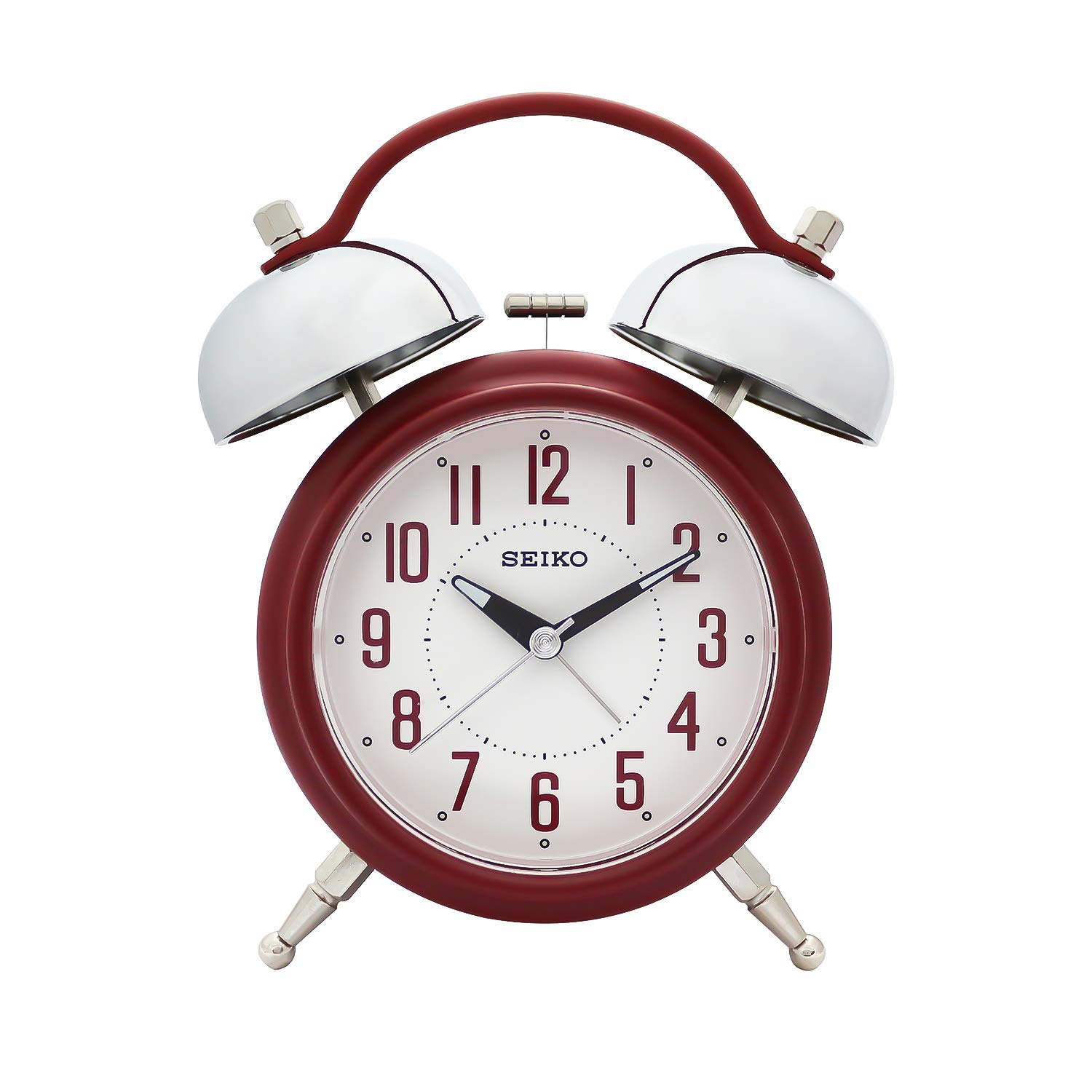 Buy Seiko Red Alarm Table Clock Qhk051Rn (18 X 14 cm) Online at Low