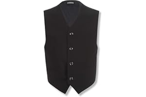 Calvin Klein Boys' Formal Suit Vest, Tailored Fit & Adjustable Back Strap, 4-button Single Breasted Closure & 2 Slit Pockets