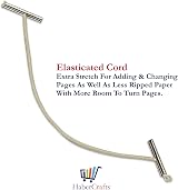 Habercrafts Elastic Treasury Tags 140mm 100 Pack Elasticated Paper Ties view 7