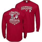Alabama Football Fans. Dynasty Lives Here. They Only Hate Us Cus They Ain't Us. Crimson T Shirt (Sm-5X)